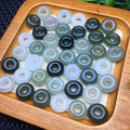 12MM Crystal Donuts Pendant Healing Meditation Hetian Jade for Gift