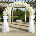 2023 New Design Cherry Blossom Artificial Flowers Wedding Arch for Stage Garden Decoration