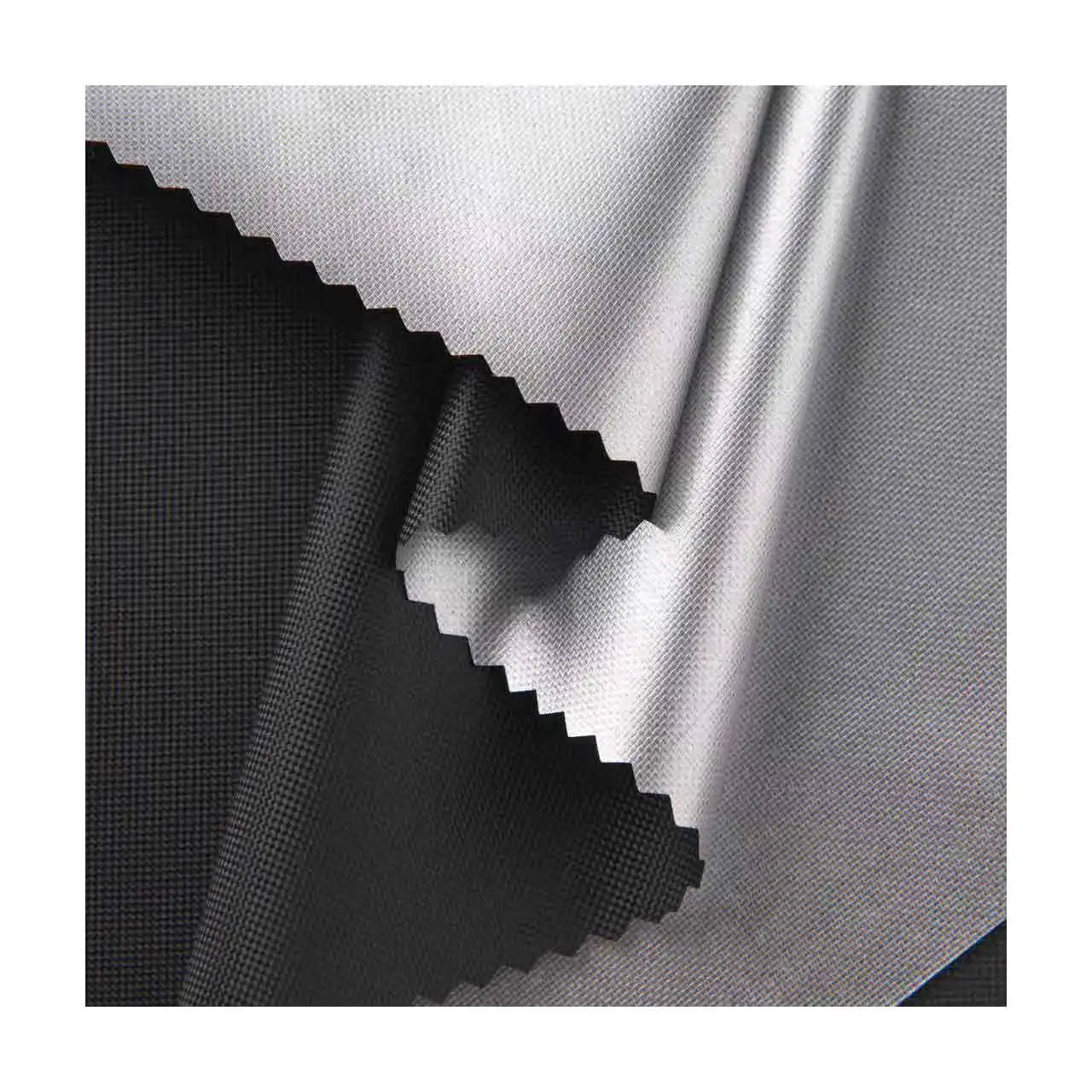 Outdoor Silver-coated Polyester  Waterproof Blackout Tear Resistant Fabric 210D Oxford Fabric for Covers Tents