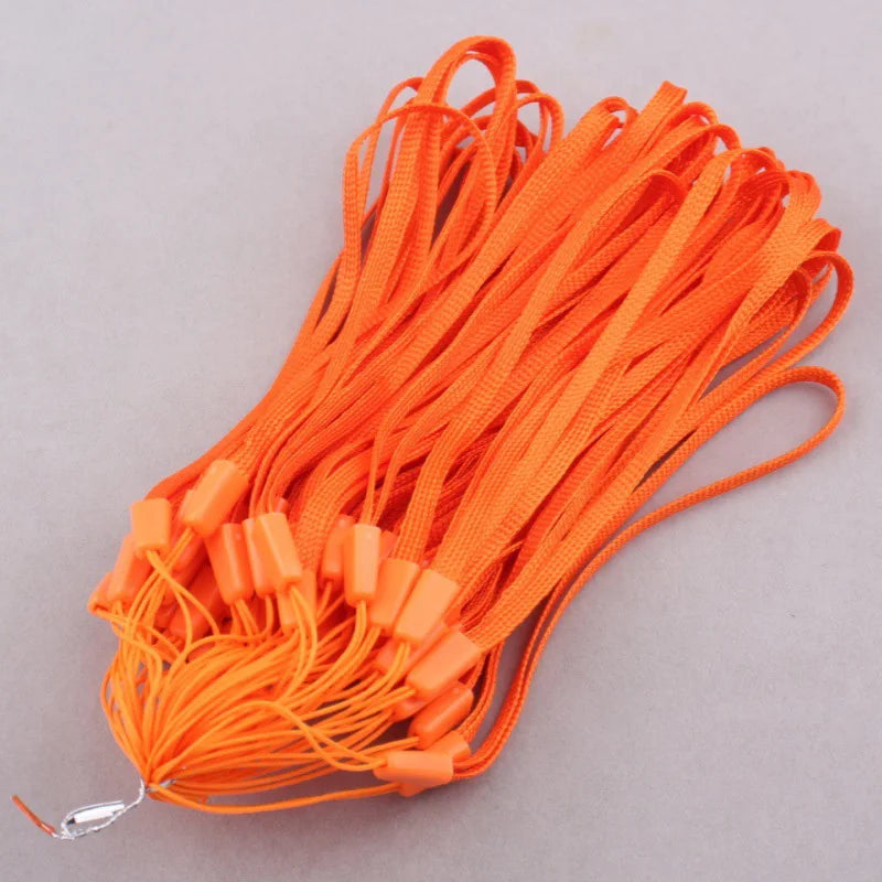 Promotional Carabiner Hook Phone Nylon Keychain Lanyard Car Key Short Wrist Key Chain Keyring Cell Phone Strap Wristlet