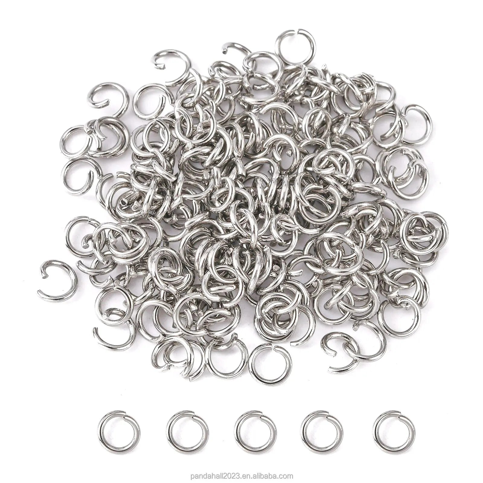 4000pcs 20 Gauge 5x0.8mm Wholesale 304 Stainless Steel Open Jump Rings