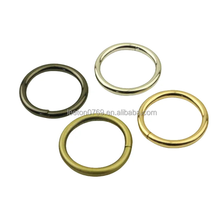 Stock Supply Bag Hardware 1.0inch 25 X 3.8mm 4 Colors Metal Round O Ring Bag Buckle