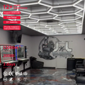 Commercial Waterproof Diy Assembled Barber Shop Dimmable Large Led Light Hexagon