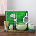 9pcs Handmade Japanese Ceramic Tea Bowl Bamboo Brush Set Festive Friends & Relatives Gifts Matcha Tea Kit for Home Office Use