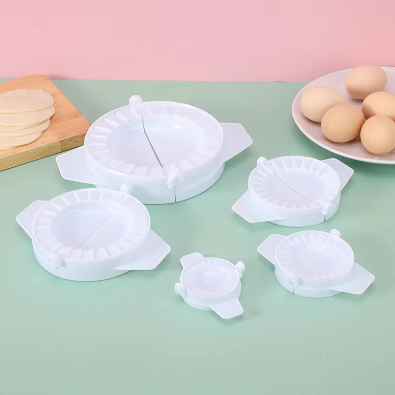 Kitchen Tools 5pcs/set Dumpling Maker Double Heads Press Dumpling Mold Machine Empanadas Ravioli Wrappers Mould