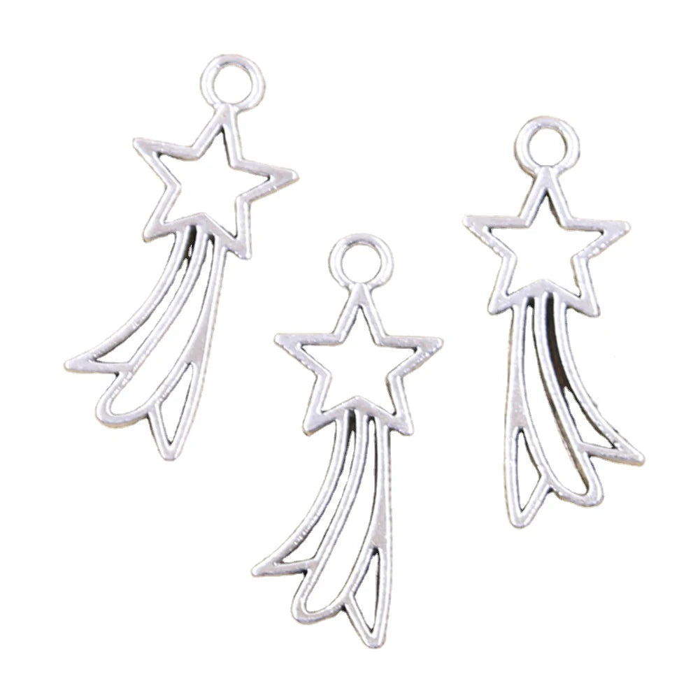 31x13MM Charms Pendant Antique Bronze Silver Gold Color Rising Stars Charms Pendant for Jewelry Accessories