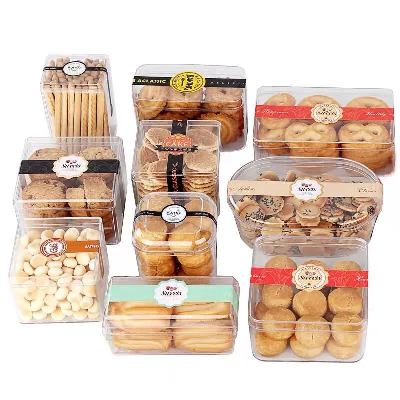 Rectangular Storage Food Box Transparent Salad Mousse Bran Box Cake Packing Container