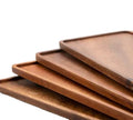 Custom Made Walnut Wood Tray Vintage Rectangle Plate for Salad Personalized Home Storage with Polish Technique