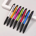 Wholesale Multi-color Capacitive Ballpoint Pen Multi-purpose Touch Screen Three Color Handwriting Capacitive Plastic Pen