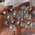 Wholesale Natural Colors Quartz Angel Aura Clear Rose Quartz Crystal Sphere Ball for Healing