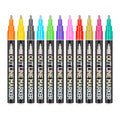 Christmas Decor 8/12/20 Colors Self-outline Glitter Metallic Markers Permanent Double Line Outline Pen for Stone Painting Paper