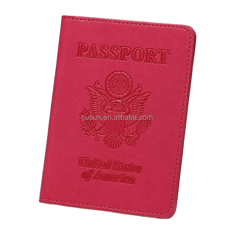 2024 Hot Sale Low Price PU Leather Customized Passport Cover Card Holder Wallet for Travel