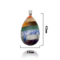 DIY DIY Wholesale Gemstone Pendant Crystal Quartz 7 Chakra Pendulum