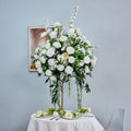 E-L021 Custom Road Lead Wedding Center Pieces Balls Flowers Stand Table Decoration White Flower Ball for Sale