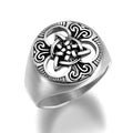 2022 Non Tarnish Free Waterproof Fine Jewelry Rings Men Women Celtic Knot Rings Viking Stainless Steel Rings