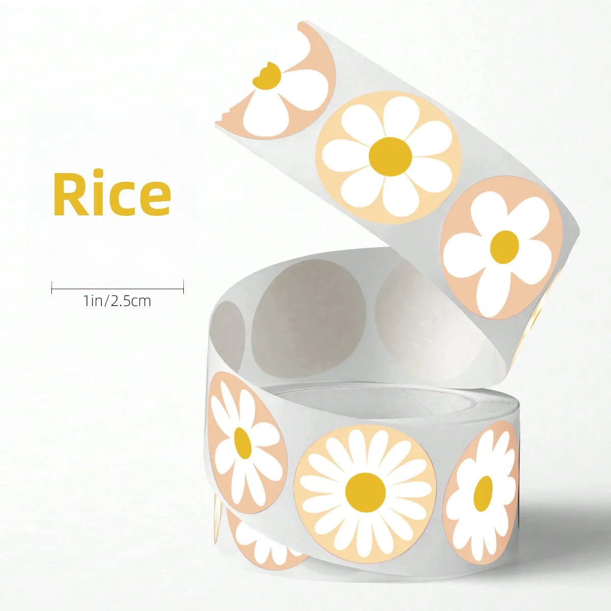 Daisy Design Self-Adhesive Copper Plate Sticker for Candle Decoration Wedding Seal Label Hand Account Custom DIY