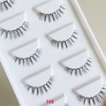Qingdao Sunland Lashes Private Label Russian Strip Clear Band Dd for Superfine Band Faux Mink Half Reusable Cruelty-Free Lashes
