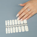 Latest Design Glitter Nail Wraps Full Cover Nail Polish Sticker Self-Adhesive Nail Art Decoration
