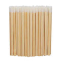 Factory Price Disposable Lip Brushes Premium Lipstick Applicator Wands Bamboo Handle Makeup Tool Kits