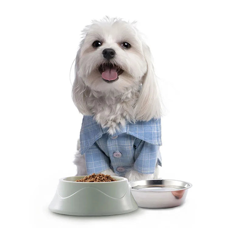 Stainless Steel Dog Bowl Eco-friendly Pet Supplies Double Layer Dual Use Pet Bowls
