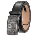 Men Automatic Buckle Belt Genuine Leather Belts for Men Ratchet Waistband Fashion OEM LQbelt Factory Custom LOGO