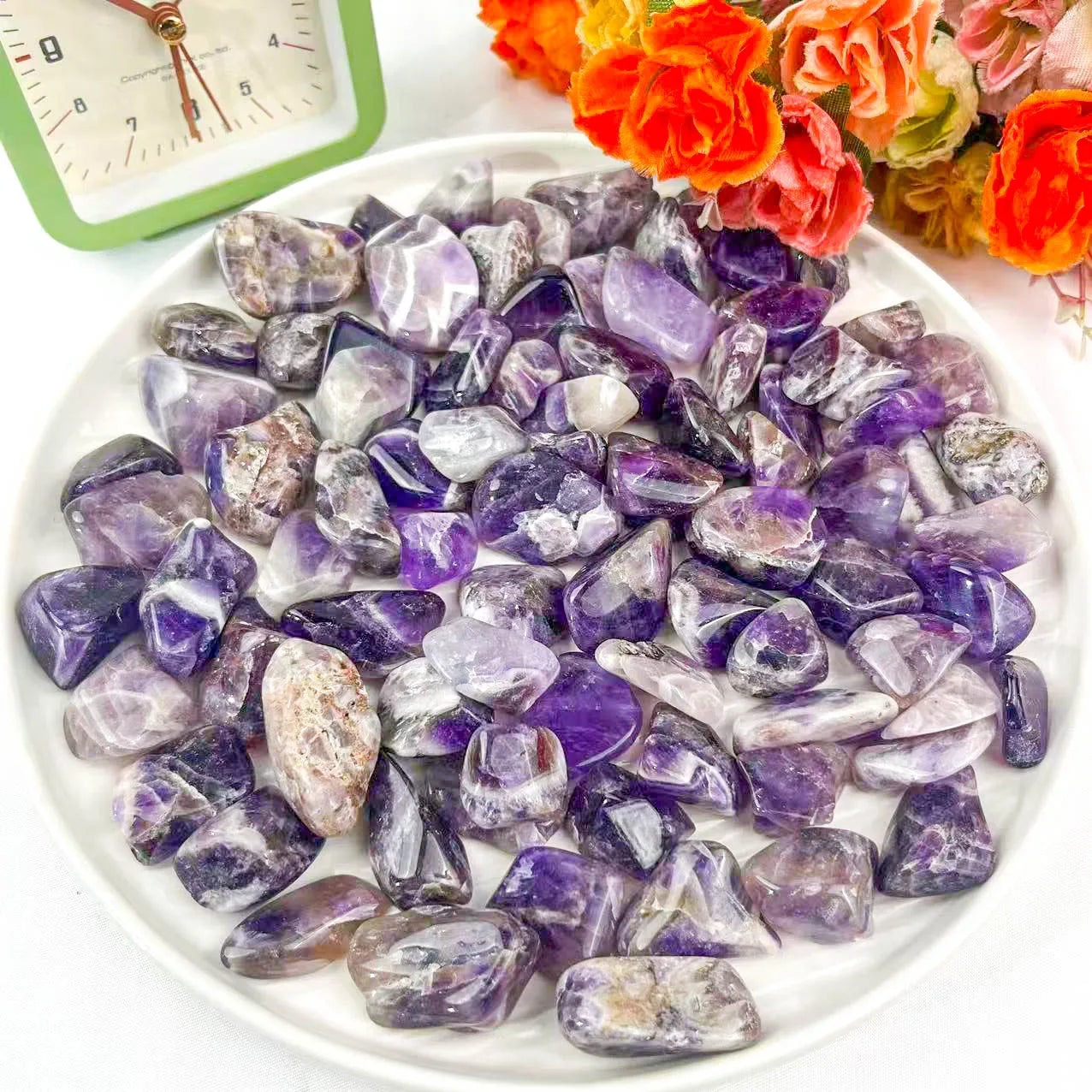 Wholesale Loose Gemstone Healing Crystal Reiki Natural Dream Amethyst Gravel for Home Decoration or Jewelry Diy