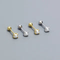 925 Sterling Silver Earrings Wholesale 18k Gold Plated Mini Pearl Stud Earring for Girls