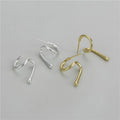 Punk Style 925 Sterling Silver Big Twist Glossy Girls Party Stud Earrings Wholesale