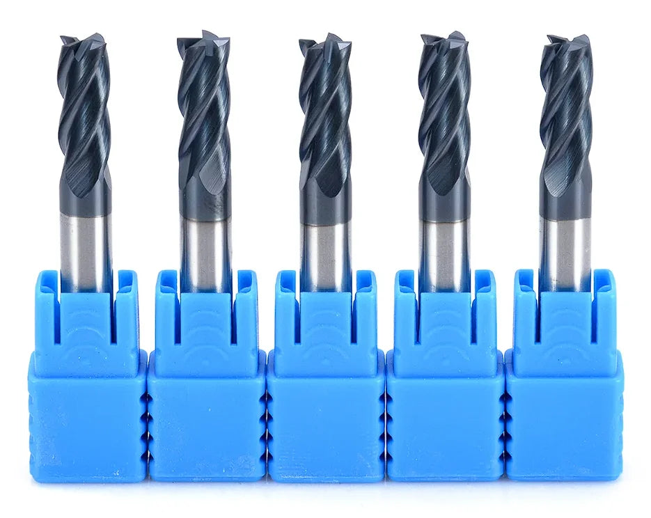 HRC55 Coating Carbide End Mill 4 Flutes Square End Mill CNC Machine Tools CNC Milling Cutter for Metal Router Bits Cnc Tools