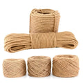Jute Rope 100% Natural Jute Braided Twist Rope DIY Decoration Cord 1-50mm Biodegradable Durable Sisal Burlap Rope Hessian Twine