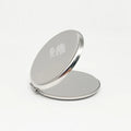 Free Custom logo Private Label Mini Square Makeup Mirror Round Circle Stainless Steel Factory Wholesale Makeup Beauty Mirror