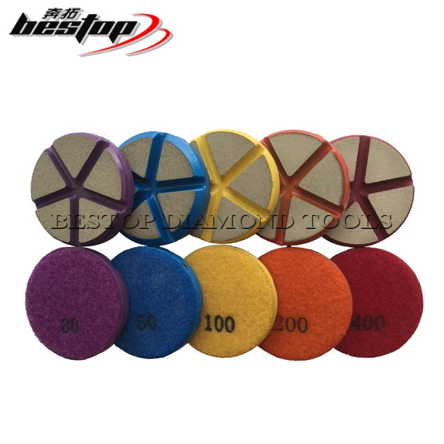 Premium Quality 3\" Ceramic Bond Concrete Diamond Grinding Pads Customizable OEM Abrasive Pad Type