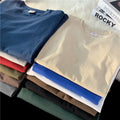 2026 New Premium Soft Cotton Formal Blank Man's Oversized Heavyweight Knitted Tshirt 260 Gsm Drop Shoulder