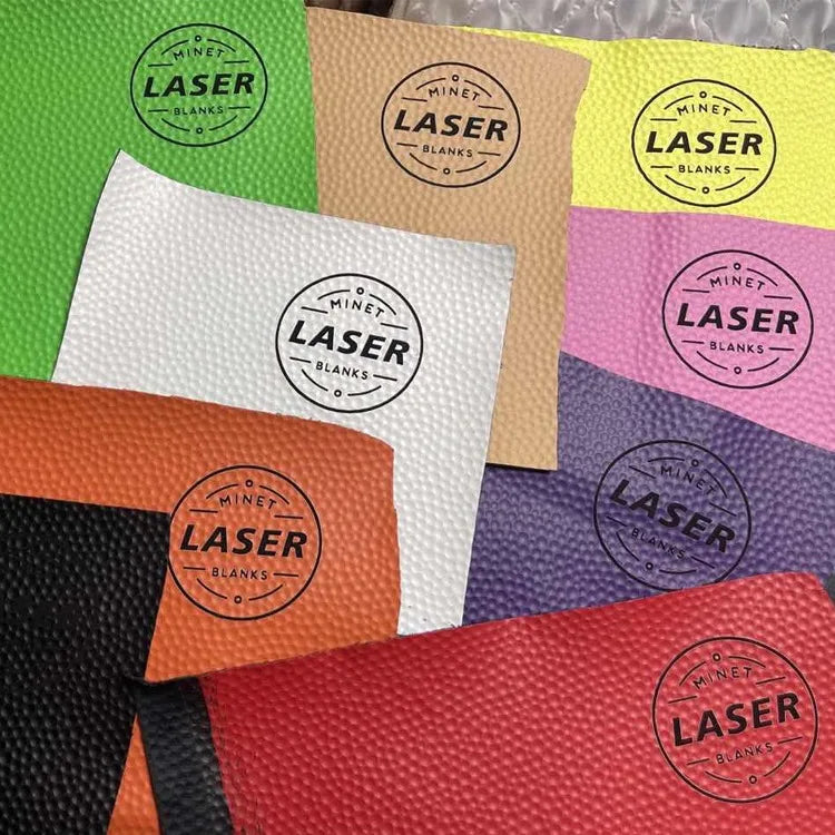 Wholesale 150+Colors 12x24 Inch Basketball Fabric Laser Blanks Laserable Leatherette Sheet for Hat Patch