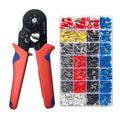 1200 Tubular Cord End Terminal Repair Crimper Crimping Pliers Set Ferrule HSC8 6-6A Hand Crimping Tool Kit