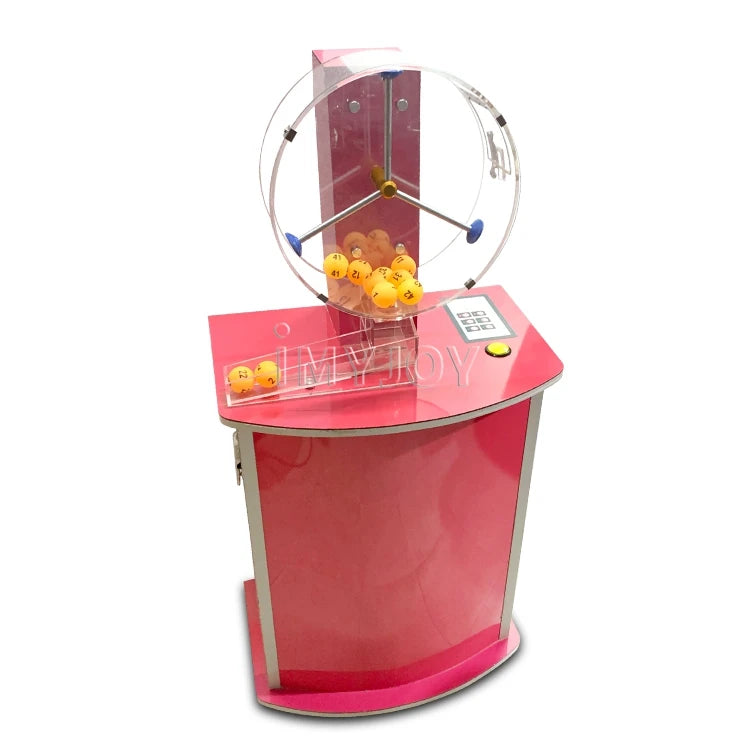 IMYJOY Gravity Pick Lottery Machine Bingo Game Set 50 Balls Transparent Stunning Machines Online Raffle Drawing Games