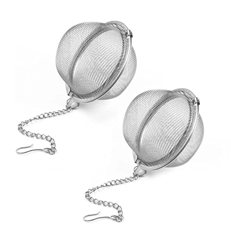 Hot Selling Stainless Steel 304 Eco-Friendly Tea Infuser Metal Tea Strainer 55mm Diameter for Loose Leaf Tea Premium Steeper