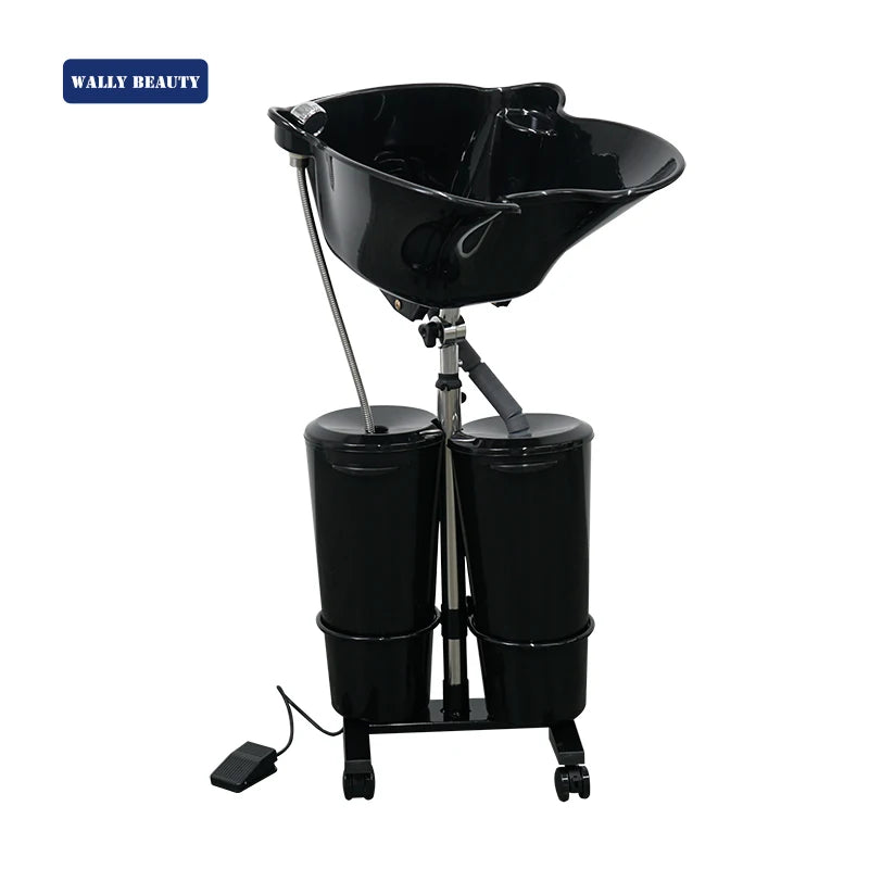 Wallybeauty Salon Equipment Shampoo Bowl Portable Hair Washing Sink with tank