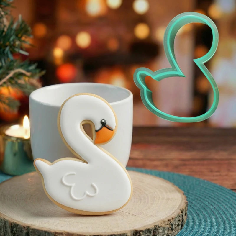 Sweet Sugarbelle Animal Swan Snake Fondant Biscuit Dough Cutter Mold and Cookie Cutter for Rolay Icing