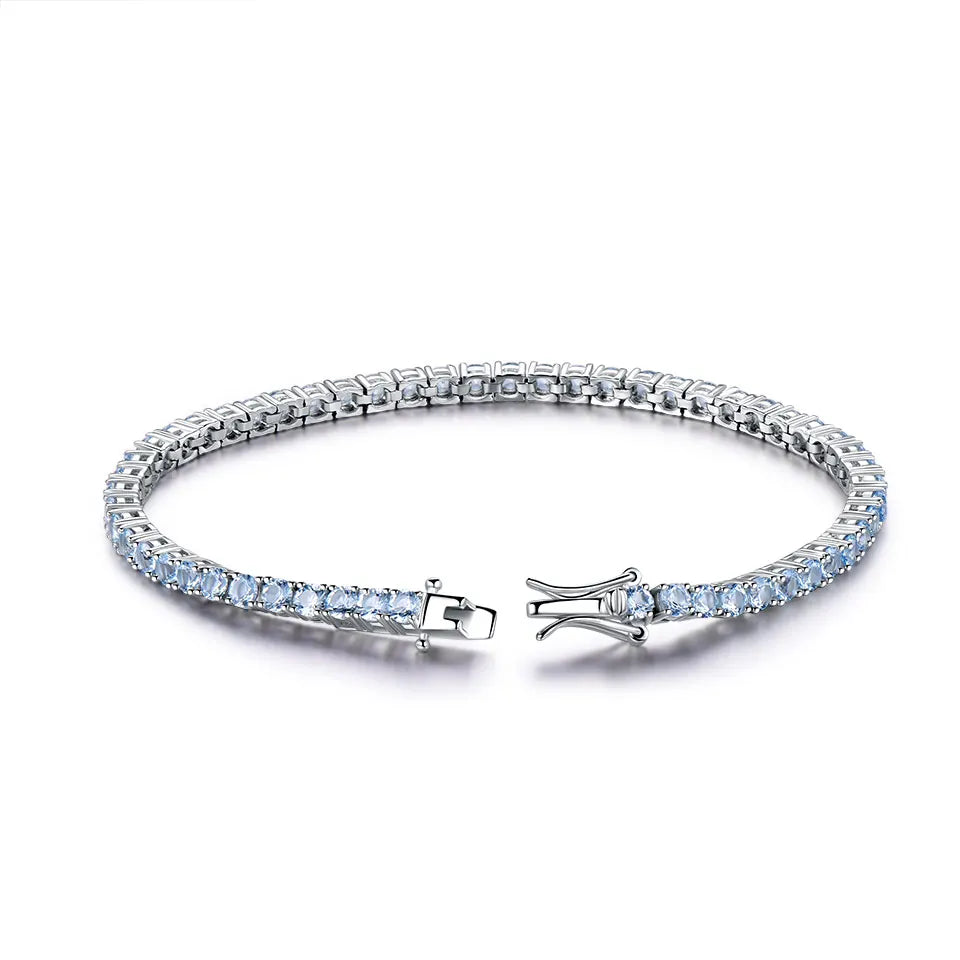 Fashion Silver Tennis Chain Bracelets Jewelry for Women Men Gold 3mm Iced Out Crystal CZ Diamond Tennis Bracelet
