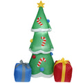 Factory Price 180CM LED Inflatable Christmas Tree Huge Glowing New Year Decoration Garden Lighted for Home Outdoor Yard Lawn