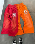 Men's High Waist Cargo Pants Elastic Waist Custom Logo OEM Street Style Joggers Loose Fit Track Pants Casual Trousers Sweats