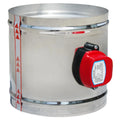 Stainless Steel Motorized Duct Air Volume Control Damper Electric Actuator 51mm to 200mm Air Ventilation Conditioning Valves