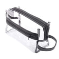 Transparent Shaving Bag Water Resistant Clear Toiletry Makeup Bags Cosmetic Organizer Pouch with Zipper and Handle