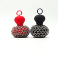 WELAND Small Size Mini Chainmail Scrubber  Cleaner with Handle for Cast Iron Pan