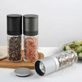 2023 New Arrivals 150ml Himalayan Pink Salt Black Pepper Grinders Bulk Stainless Steel Ceramic Burr Eco-Friendly Spice Bottles