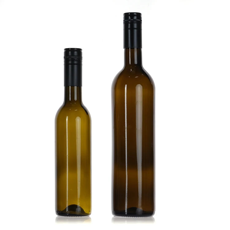 Fast Delivery 750Ml 1000Ml Green Clear Round Glass Bottles With Lid
