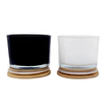 A06P Custom logo White Color 17 oz Tumbler Candle Jars with Lids Massage Polished Glass Candle Jar in Bulk
