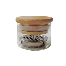 Nail Sequins Brush Clean Cup with Lid Stainless Steel Mesh Layered Crystal Glasses Brush Clean Pen Tool Clean Cup