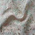 Wholesale Price 3d Floral Fabric Designer Polyester Clothing Fabric Free Sample Metallic Jacquard Fabric